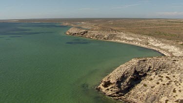 Aerial View of Shark Bay Coastline