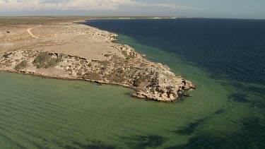 Aerial View of Shark Bay Coastline