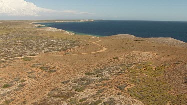 Aerial View of Shark Bay Coastline