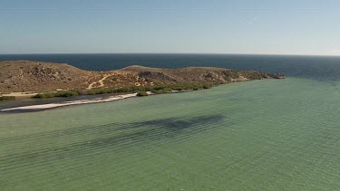 Aerial View of Shark Bay Coastline