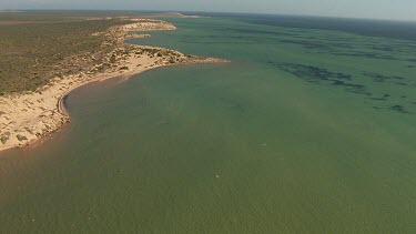 Aerial View of Shark Bay Coastline