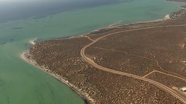 Aerial View of Shark Bay Coastline