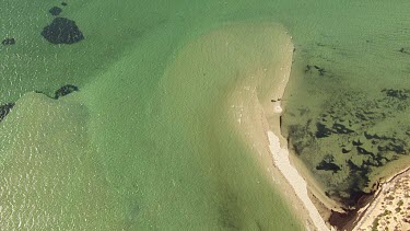 Aerial View of Shark Bay Coastline