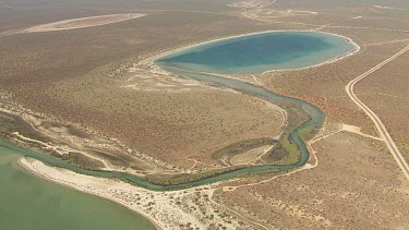 Aerial View of Shark Bay Coastline