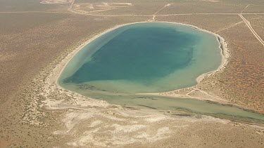 Aerial View of Shark Bay Coastline