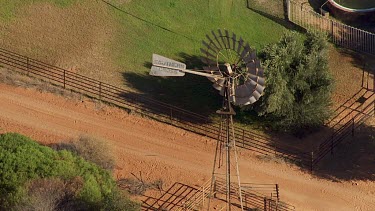 Aerial View of Southern Cross Mill near farm