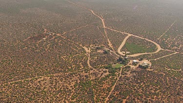 Aerial View of Southern Cross Mill near farm