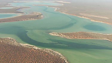 Aerial View of Francois Peron National Park Landscape