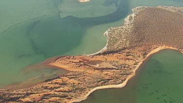 Aerial View of Francois Peron National Park Landscape