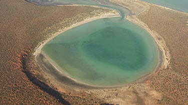 Aerial View of Francois Peron National Park Landscape