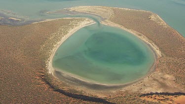 Aerial View of Francois Peron National Park Landscape