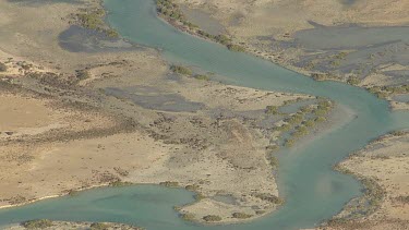 Aerial View of Francois Peron National Park Landscape