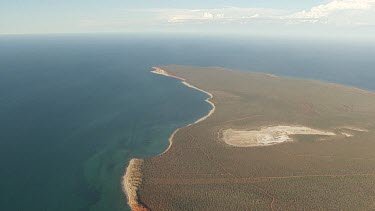 Aerial View of Francois Peron National Park Landscape