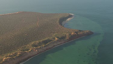 Aerial View of Francois Peron National Park Landscape