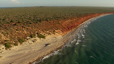 Aerial View of Francois Peron National Park Landscape