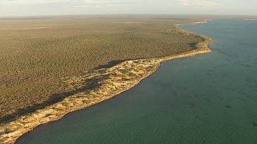 Aerial View of Francois Peron National Park Landscape