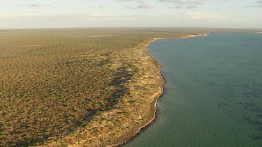 Aerial View of Francois Peron National Park Landscape