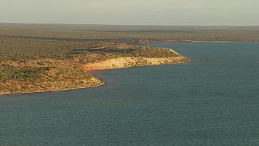 Aerial View of Francois Peron National Park Landscape