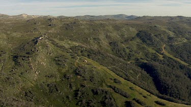 Aerial of Kosciuszko National Park Landcape - Kosciuszko Lift
