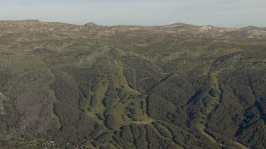 Aerial of Kosciuszko National Park Landcape - Kosciuszko Lift