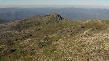 Aerial of Kosciuszko National Park Landcape