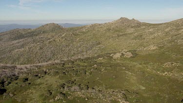 Aerial of Kosciuszko National Park Landcape