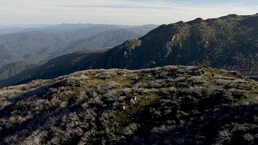 Aerial of Kosciuszko National Park Landcape