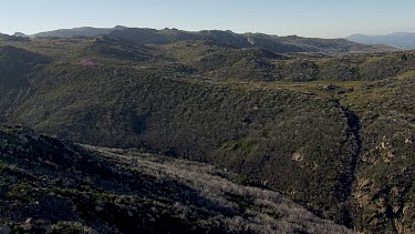 Aerial of Kosciuszko National Park Landcape