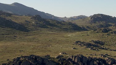 Aerial of Kosciuszko National Park Landcape