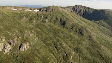 Aerial of Kosciuszko National Park Landcape