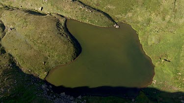 Aerial of Kosciuszko National Park Landcape