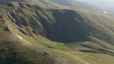 Aerial of Kosciuszko National Park - Vast Mountain Ranges Landcape