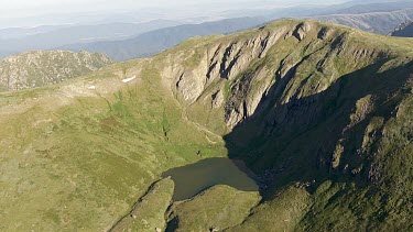 Aerial of Kosciuszko National Park - Vast Mountain Ranges Landcape