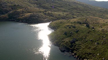 Aerial of Kosciuszko National Park - River