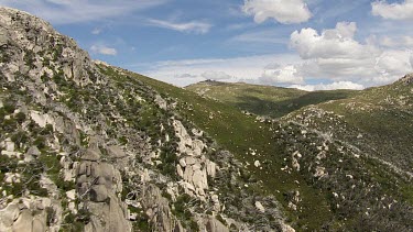 Aerial of Kosciuszko National Park -  Rocky Mountain Landscape