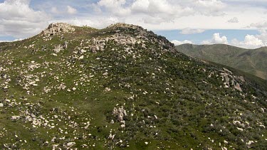 Aerial of Kosciuszko National Park -  Rocky Mountain Landscape