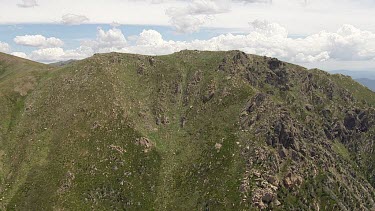 Aerial of Kosciuszko National Park -  Rocky Mountain Landscape