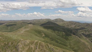 Aerial of Kosciuszko National Park -  Rocky Mountain Landscape