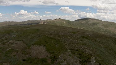 Aerial of Kosciuszko National Park -  Rocky Mountain Landscape