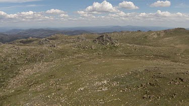 Aerial of Kosciuszko National Park -  Rocky Mountain Landscape