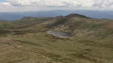 Aerial of Kosciuszko National Park -  Rocky Mountain Landscape