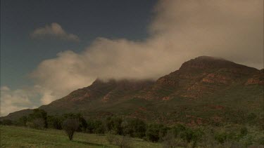 Clouds moving over Wilpena Pound