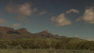 Clouds moving over Wilpena Pound
