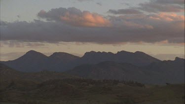 saw tooth ranges ? In silhouette