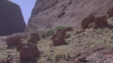 steep rocky slopes of Kata Juta