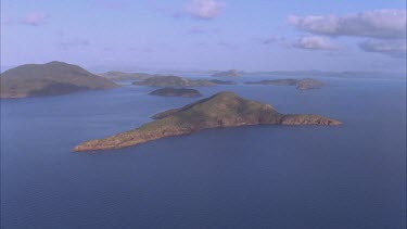 aerials of Whitsunday islands