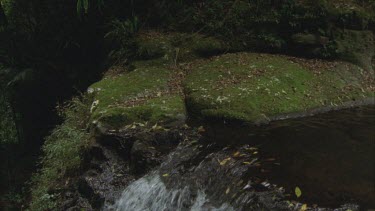 Waterfall tilt down to pool