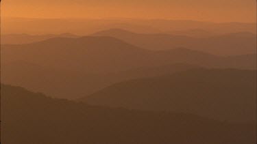 mountains very beautiful light series of ranges into the distance