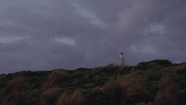 lighthouse on hill