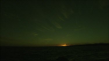 Sunset over the South Australia ocean and coast